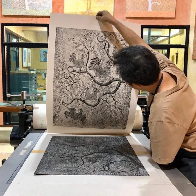 Woodcut and printing workshop (1 day)